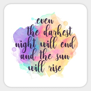 Darkest Night Sticker